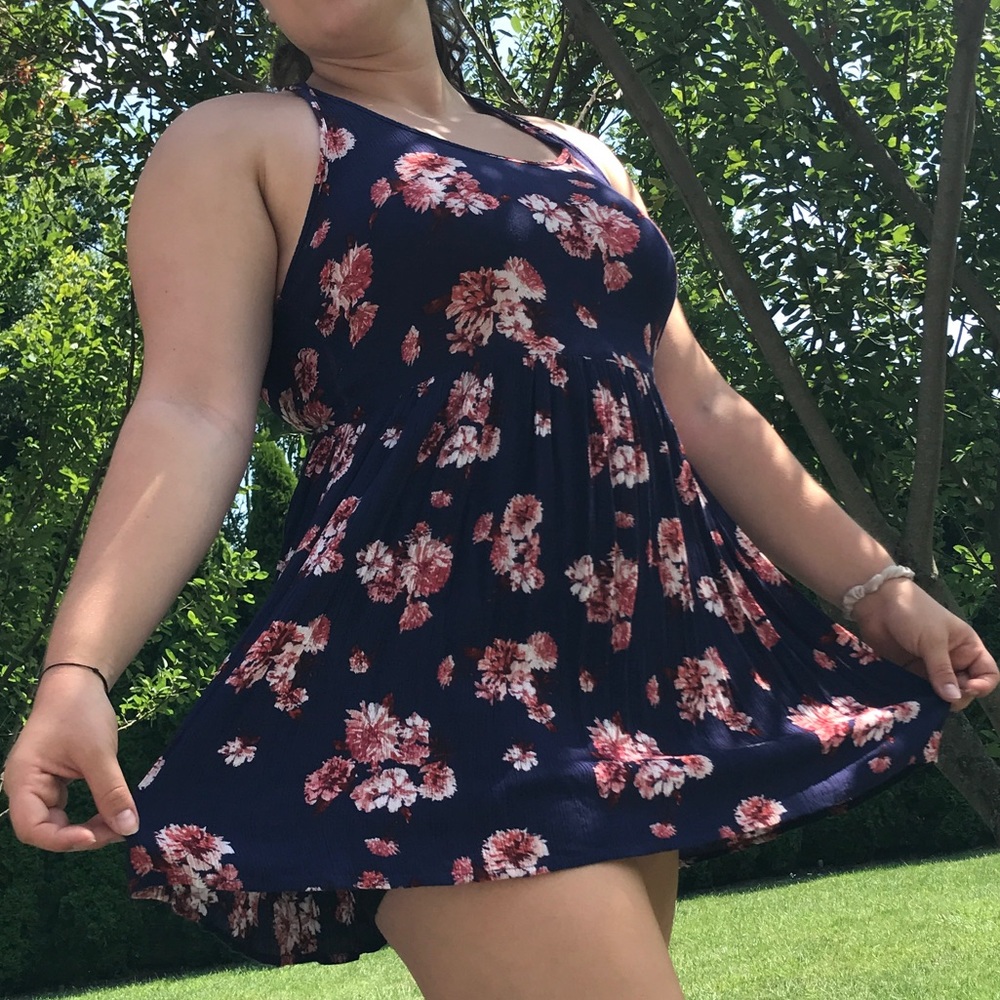 Flower print dress